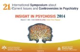 [ENG] 21st International Symposium on Current Issues and Controversies in Psychiatry. Barcelona 2014