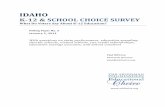 Idaho K-12 & School Choice Survey (2012)