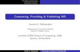 Consuming, providing and publishing Web Services
