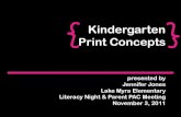 Kindergarten Print Concepts