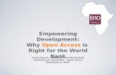 Empowering Development: Why Open Access is Right for the World Bank