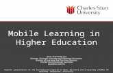 Mobile learning in higher education - updated