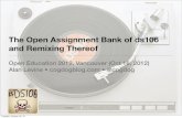 The Open Assignment Bank of ds106 and Remixing Thereof