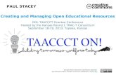 Creating and Managing Open Educational Resources