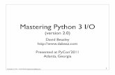 Mastering Python 3 I/O (Version 2)