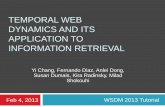 Temporal Web Dynamics and its Application to Information Retrieval