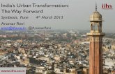 India's urban transformation the way forward symbiosis 4 march 2013