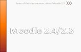Moodle 2.3 and 2.4   some of the improvements since moodle 2.2