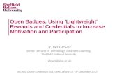 Open Badges: Using 'Lightweight' Rewards and Credentials to Increase Motivation and Participation