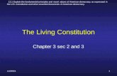 The Living Constitution: Ch 3 Section 2 And 3