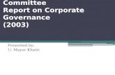 Narayana Murthy Committee Report on Corporate Governance