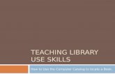 Teaching Library Skills Power Point