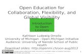 UON SPH OER Workshop - Intro to Open Licenses