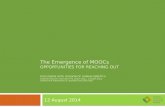The Emergence of MOOCs: Opportunities for Reaching Out