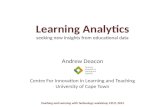Learning Analytics: Seeking new insights from educational data