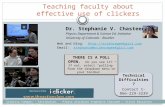 Teaching faculty about effective clicker use