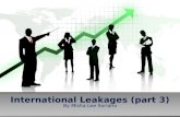 International leakages (part 3)