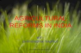 Agricultural Reform In India