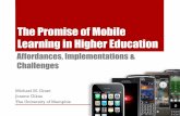 Mobile Learning in Higher Education