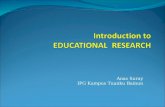 Introduction to educational  research pismp