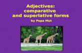 Adjectives: comparative and superlative forms