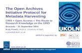 The Open Archives Initiative Protocol for Metadata Harvesting