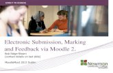 Electronic submission marking feedback moodle moot 2012
