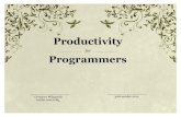 Productivity for programmers