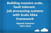 Building large scale, job processing systems with Scala Akka Actor framework