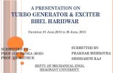 A presentation on turbogenerator and excitor