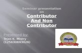 Contributor and non contributor