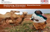 UK Aid Department for International Development Approach to Defining Disaster Resilience