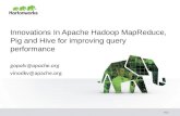 Innovations in Apache Hadoop MapReduce, Pig and Hive for improving query performance