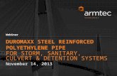 DuroMaxx Steel Reinforced Polyethylene Pipe Construction and Uses - Armtec