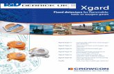 Crowcon Xgard Type 3, Type 4 & Type 5 Fixed Gas Detectors - Spec Sheet