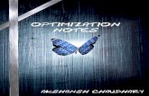 Optimization notes - Akshansh