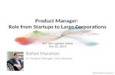Product Manager: Role from Startups to Enterprises