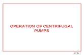 Operation of Centrifugal Pumps