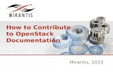 How to contribute to OpenStack Documentation
