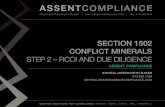 Conflict Mineral Due Diligence and Reasonable Country of Origin Inquiry