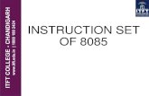 itft-Instruction set-of-8085