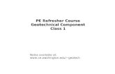 Pe Test Geotechnical Rerview