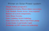 Primer on Solar Electricity for India