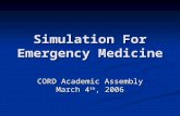 Simulation - CORD Home Page