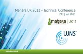 Mahara UK 2011 Technical Day - Git for Mahara