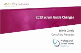 2013 scrum guide changes - Edwin Dando