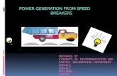 Power generation from speed