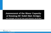 Assessment of the Shear Capacity of Existing Reinforced Concrete Solid Slab Bridges