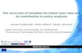 The necessity of metadata for linked open data and its contribution to policy analyses #CeDEM12