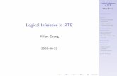 Logical Inference in RTE